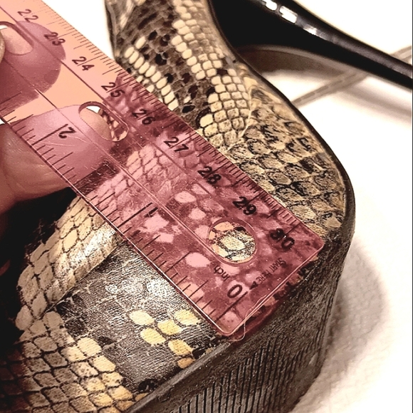 Charlotte Russe 5” Stilletto 1" Platform Snake Print 7 - Picture 9 of 11